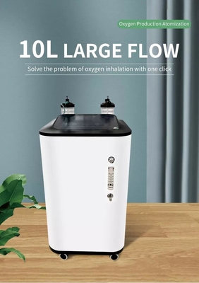 96% concentratore portatile dell'ossigeno di poc di flusso doppio di 10 litri per il viaggio 5lpm 10 LPM